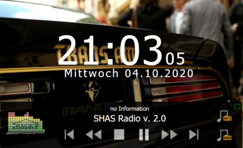 SHAS-Radio 3 - neue Oberfläche des SHAS-Radio 3